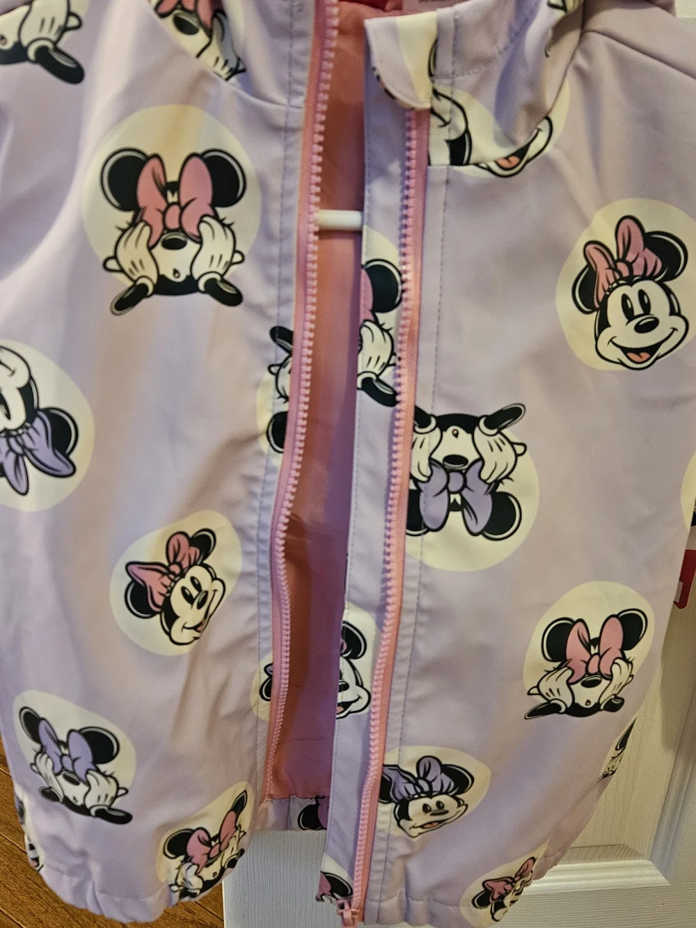 Disney Girls' Minnie Mouse Pink & Purple Raincoat